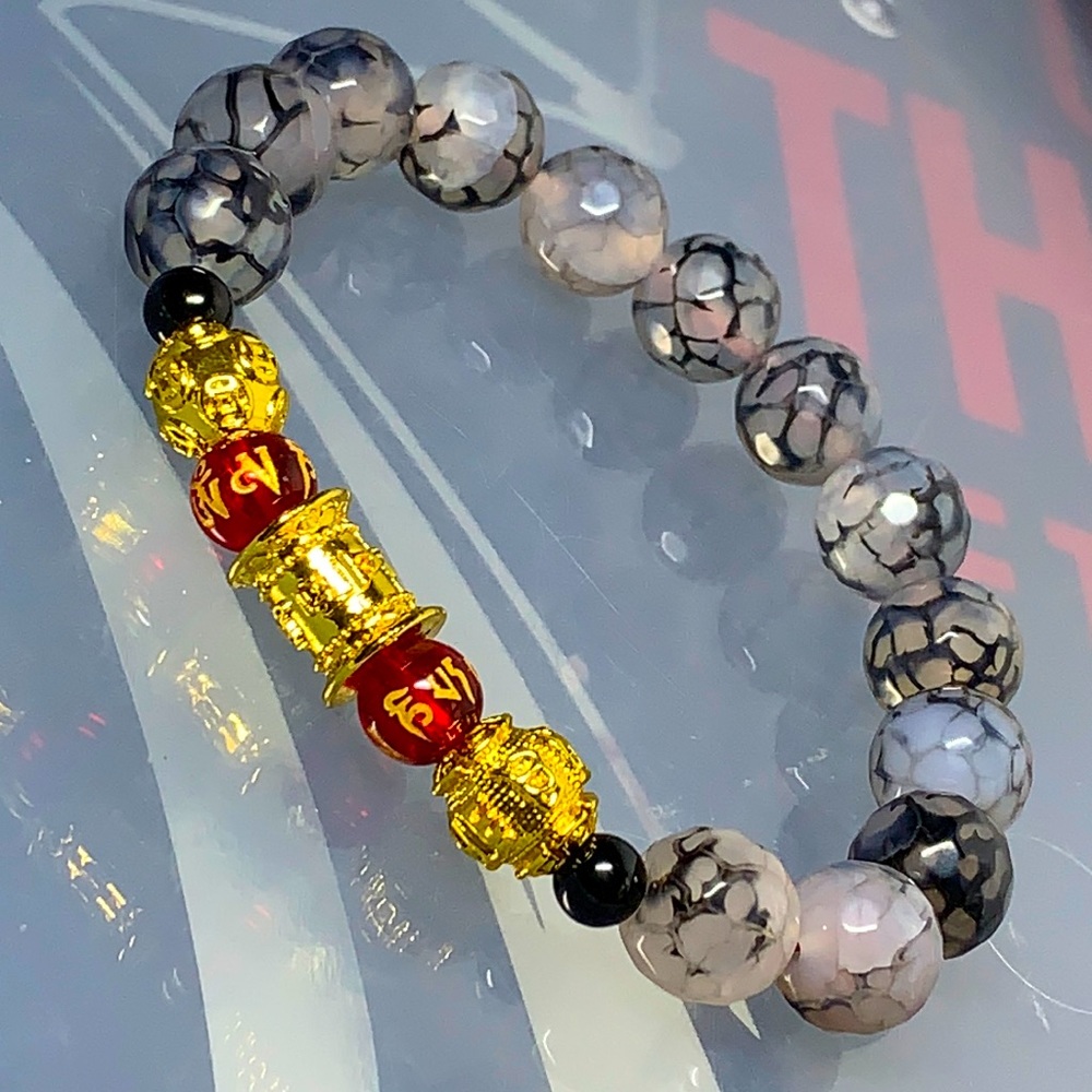 DRAGON VEINS NATURAL BRACELET SIZE 6”